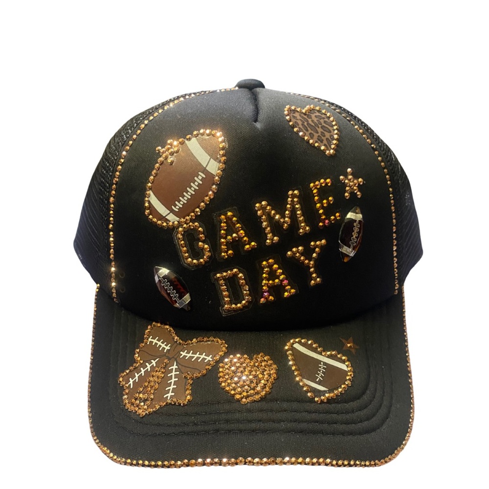 Black and Brown Game Day Cap